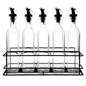 시노글라스 오일병 500ml 그레이 5p + GT 오일병선반 일반형 세트