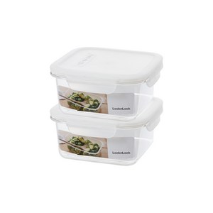 락앤락 테이블탑 정사각 밀폐용기, 2개, 930ml