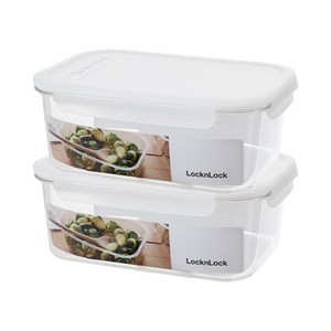 락앤락 테이블탑 직사각 밀폐용기, 2개, 2.1L