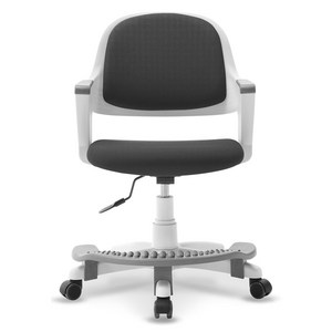 체어클럽 터치백 GOLD 패브릭 학생의자, 블랙, 58 x 58 x 93cm