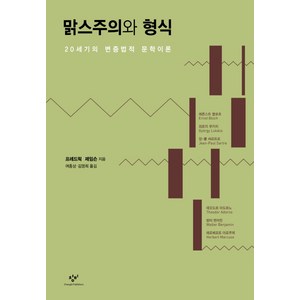 맑스주의와 형식:20세기의 변증법적 문학이론, 창비, 프레드릭 제임슨 저/여홍상,김영희 역