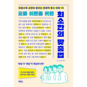 [빅피시]요즘 어른을 위한 최소한의 맞춤법 : 읽을수록 교양이 쌓이는 문해력 필수 어휘 70, 빅피시, 이주윤