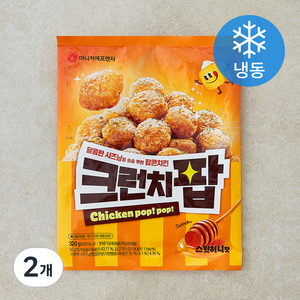 마니커에프앤지 크런치팝 스윗허니맛 (냉동), 320g, 2개