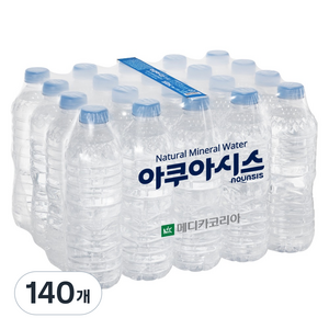 아쿠아시스 무라벨 생수, 500ml, 140개