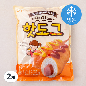 진주햄 맛있는 핫도그 42개입 (냉동), 2.1kg, 2개