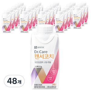 종근당건강 닥터케어 캔서코치 암환자 영양식, 200ml, 48개