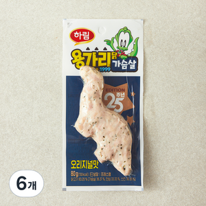 하림 용가리 닭가슴살 오리지널맛, 80g, 6개, 1개입