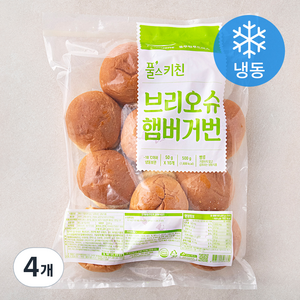 풀무원 풀스키친 브리오슈 햄버거번 10개 (냉동), 4개, 500g