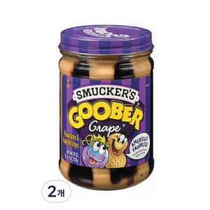 스머커즈 구버 포도 피넛버터, 510g, 2개