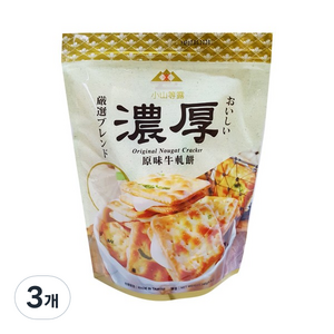 밤부하우스 오리지날 누가 크래커, 140g, 3개