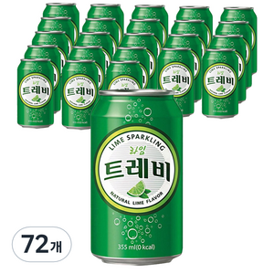 롯데 트레비 라임 탄산음료, 355ml, 72개