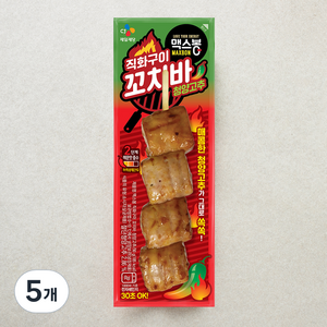 맥스봉 직화구이 꼬치바 청양고추, 90g, 5개