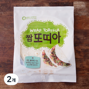 쌈 또띠아 6개입, 240g, 2개