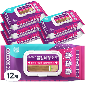 기본에 물걸레 청소포 특대형 25p, 12개