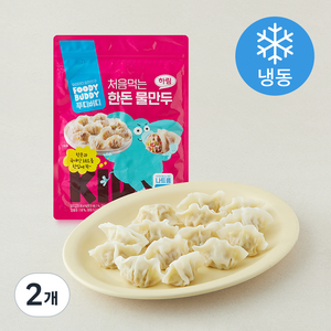 푸디버디 처음먹는 한돈 물만두 (냉동), 500g, 2개