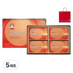 정관장 홍삼원골드 50ml x 20포 + 쇼핑백, 1L, 5개