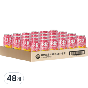 배스킨라빈스 레인보우 샤베트 스파클링 제로, 350ml, 48개