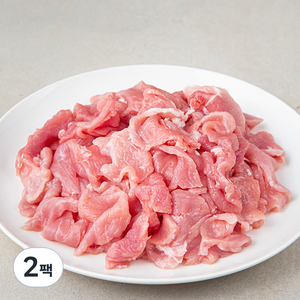 곰곰 한돈 무항생제 뒷다리살 불고기용 (냉장), 1kg, 2팩