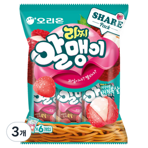 오리온 리찌알맹이 젤리 6개입, 216g, 3개