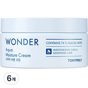 토니모리 원더 아쿠아 수분크림, 300ml, 6개