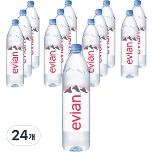 에비앙 생수, 1L, 24개