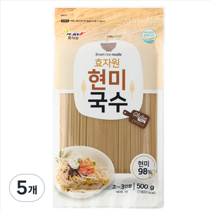 효자원 현미국수, 500g, 5개