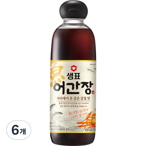 샘표 어간장, 830ml, 6개