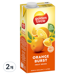 골든서클 오렌지 주스, 1L, 2개