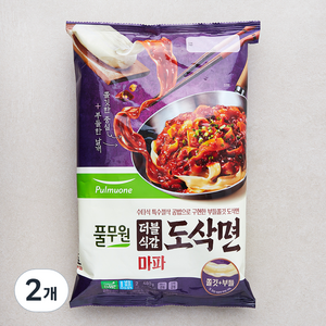 풀무원 더블식감 마파도삭면 2인, 480g, 2개