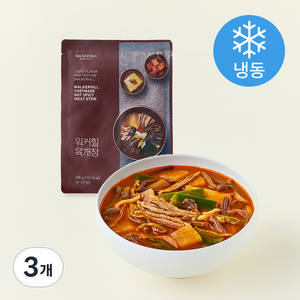 워커힐 육개장 1~2인분 (냉동), 600g, 3개