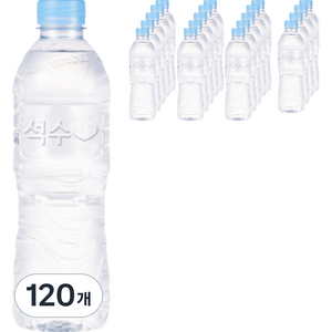 석수 무라벨 생수, 500ml, 120개
