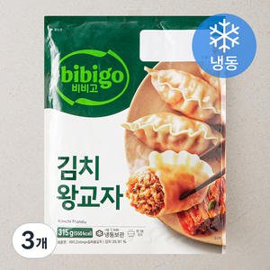 비비고 김치 왕교자 (냉동), 315g, 3개