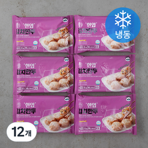 싱글팩토리 한입 김치만두 (냉동), 168g, 12개