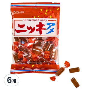 카수가이 니키아메 계피 사탕, 147g, 6개