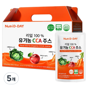 뉴트리디데이 리얼 유기농 CCA 주스 20p, 2kg, 5개