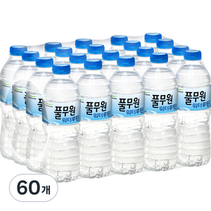 풀무원샘물 워터루틴, 500ml, 60개