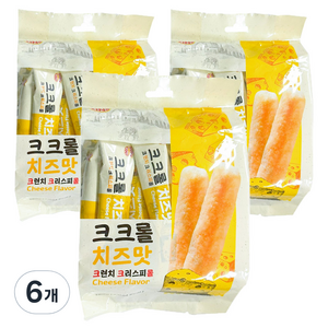 스낵킹 크크롤 치즈맛, 6개, 180g