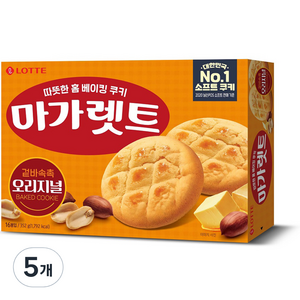 마가렛트 롯데제과 오리지널, 352g, 5개