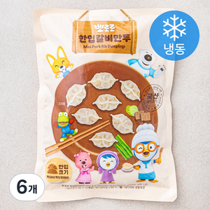 뽀로로 한입갈비만두 (냉동), 500g, 6개