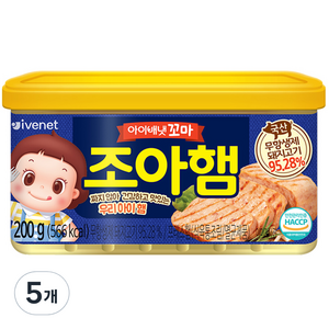 아이배냇 유아용 꼬마 조아햄, 햄맛, 5개, 200g