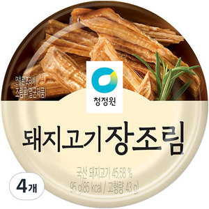 청정원 돼지고기 장조림, 95g, 4개