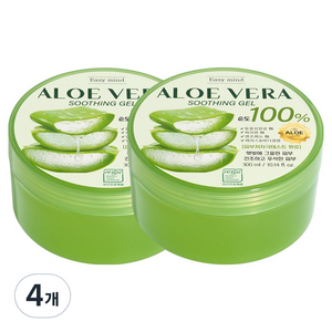 이지마인드 알로에베라 수딩젤, 300g, 4개