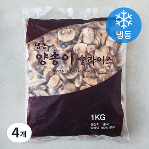 참맘 신정푸드 양송이 슬라이스 (냉동), 4개, 1kg