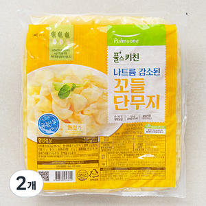 풀무원 풀스키친 나트륨 감소된 꼬들 단무지, 1kg, 2개