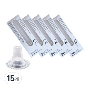 BRAUN 귀체온계용 렌즈필터 20p, 15개