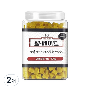 웰메이드 야채 황태 큐브 트릿, 야채황태큐브맛, 400g, 2개