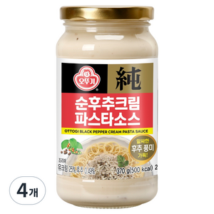 오뚜기 순후추크림 파스타소스, 370g, 4개