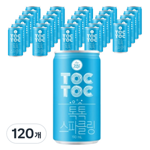 더비나인 TOCTOC 톡톡 스파클링 탄산수, 190ml, 120개