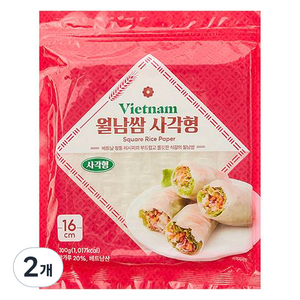 사각형 월남쌈, 300g, 2개