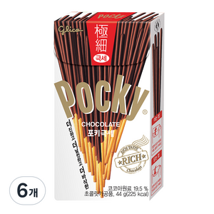 해태 포키극세초콜릿, 44g, 6개
